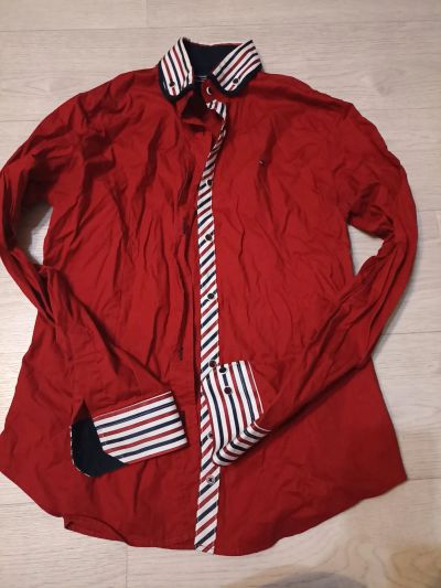Лот: 21450367. Фото: 1. Рубашка 46 р Tommy Hilfiger c... Блузы, рубашки, водолазки