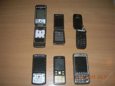Лот: 2098630. Фото: 1. 6 неисправных телефонов Nokia. Кнопочные мобильные телефоны