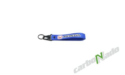 Лот: 17207039. Фото: 1. Брелок на карабине Honda синий. Брелоки для ключей
