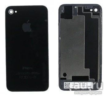 Лот: 13036689. Фото: 1. Задняя крышка iPhone 4S черный. Корпуса, клавиатуры, кнопки