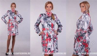 Лот: 2112114. Фото: 1. Красивийший плащ Красные маки. Верхняя одежда