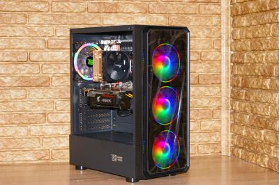 Лот: 21395973. Фото: 1. Мощный игровой ПК [12 ядер (i7-10700... Компьютеры в сборе