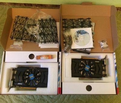 Лот: 8487044. Фото: 1. Две видеокарты Radeon R7 260X. Видеокарты