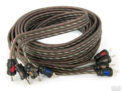 Лот: 13843649. Фото: 1. Aura RCA-0450 RCA-кабель 5 метров. Аксессуары для автозвука