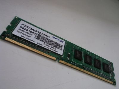 Лот: 13924835. Фото: 1. 4GB DDR-3 Patriot 1600mhz (667652... Оперативная память