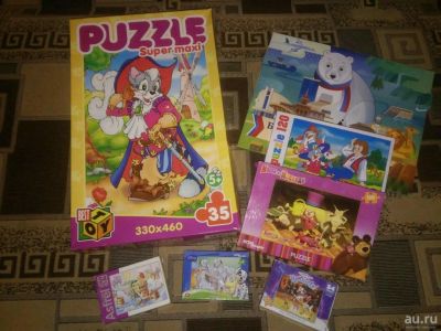 Лот: 10659700. Фото: 1. Пазлы и настольная игра одним... Детские настольные игры