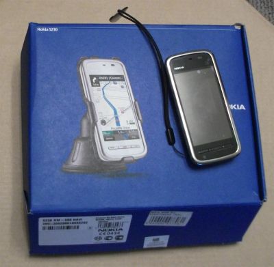 Лот: 3942158. Фото: 1. Nokia 5230 Navi, Оригинал, полный... Смартфоны