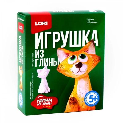 Лот: 16154276. Фото: 1. Игрушка из глины "Кот". Арт. Гл-004. Развивающие