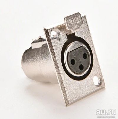 Лот: 16873710. Фото: 1. Разъём, гнездо XLR (Canon) для... Разъёмы