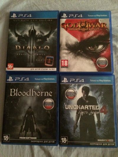 Лот: 11145742. Фото: 1. Bloodborne / Diablo 3 / Uncharted... Игры для консолей