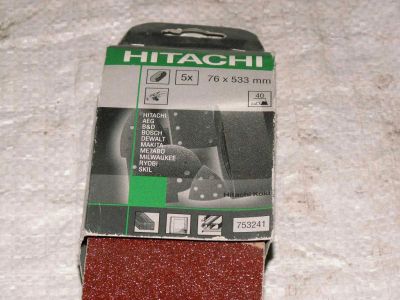 Лот: 6778138. Фото: 1. Шлифовальная лента Hitachi 76х533... Расходные материалы, сменные насадки