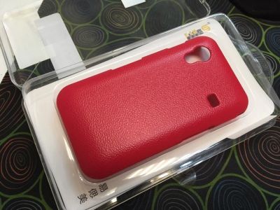 Лот: 11942434. Фото: 1. Чехол Samsung S5830 красный имитация... Чехлы, бамперы