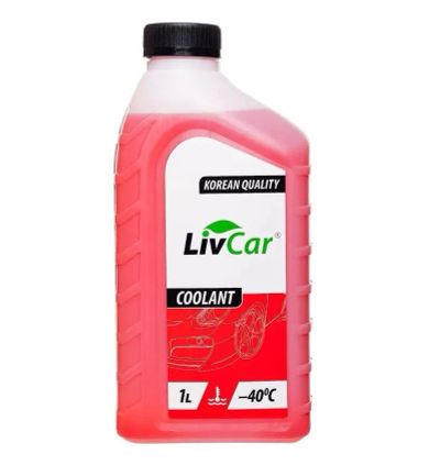 Лот: 25804846. Фото: 1. Антифриз LivCar красный -40C 1... Масла, жидкости