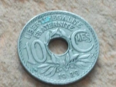 Лот: 11956150. Фото: 1. Монета 10 сантим Франция 1929... Европа