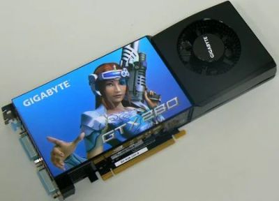 Лот: 3769068. Фото: 1. Gigabyte GeForce GTX 280. Видеокарты