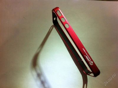 Лот: 1685899. Фото: 1. Бампер для iPhone 4 PINLO (красный... Чехлы, бамперы