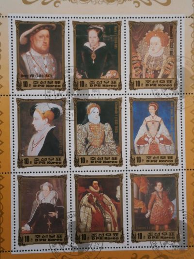 Лот: 9707243. Фото: 1. Марки , Живопись, Корея ,1984. Марки