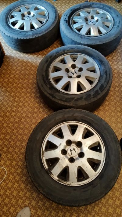 Лот: 18730591. Фото: 1. Шины на дисках Honda, литье.R15. Шины