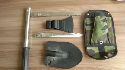 Лот: 7511910. Фото: 1. Лопата топор нож пила 4 в 1. Другое (туризм, охота, рыбалка, самооборона)