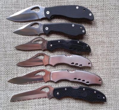 Лот: 9638026. Фото: 1. Spyderco Byrd Небольшая коллекция... Ножи, топоры