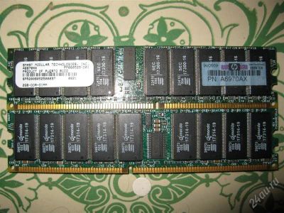 Лот: 1189524. Фото: 1. HP 4GB DDR PC2100 ECC Reg Buffered... Оперативная память