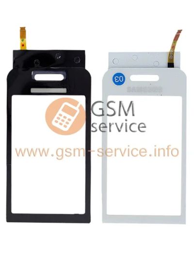 Лот: 6662996. Фото: 1. Тачскрин Samsung S5230 белый. Дисплеи, дисплейные модули, тачскрины