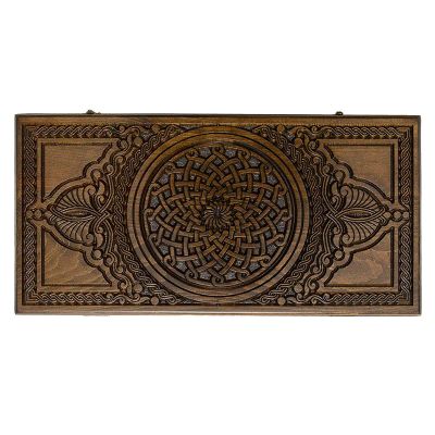 Лот: 22466912. Фото: 1. Нарды резные Haleyan Армянский... Шахматы, шашки, нарды