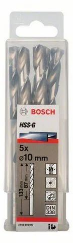 Лот: 7378313. Фото: 1. Сверло по металлу Bosch 10 x 87... Расходные материалы, сменные насадки