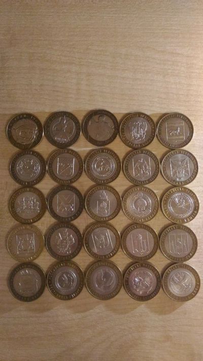 Лот: 12992768. Фото: 1. Биметаллические 10 рублёвые монеты. Россия после 1991 года