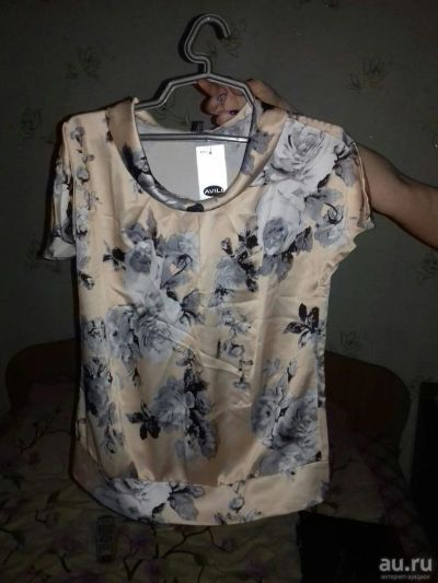 Лот: 9001503. Фото: 1. Блузка с коротким рукавом. Блузы, рубашки, водолазки