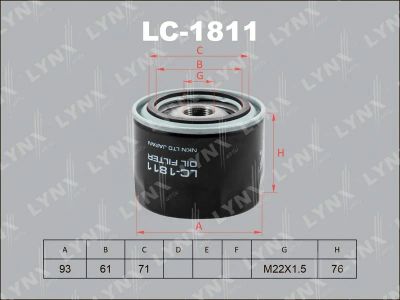 Лот: 13357123. Фото: 1. Lynx LC-1811 Масляный фильтр. Расходные материалы