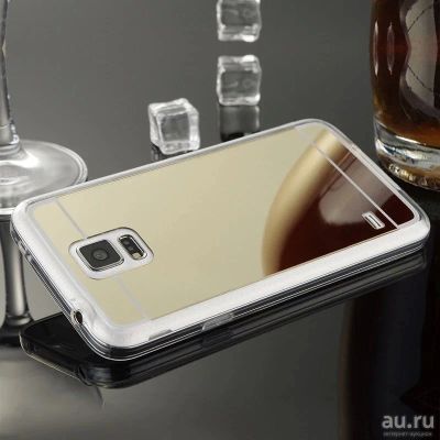 Лот: 12995815. Фото: 1. Чехол зеркальный - на Samsung... Чехлы, бамперы