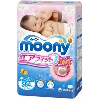 Лот: 4882687. Фото: 1. Подгузники Moony Disney S 4-8кг... Детская гигиена