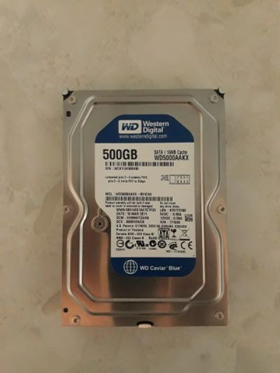 Лот: 18437875. Фото: 1. Western Digital Caviar Blue 500... Жёсткие диски (HDD)