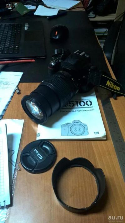 Лот: 7023500. Фото: 1. Nikon D5100 Kit 18-105 VR (маленький... Цифровые зеркальные