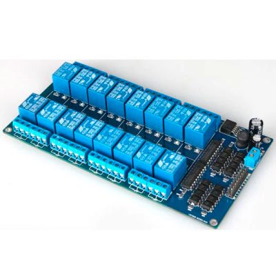 Лот: 4694059. Фото: 1. Модуль с 16-ю реле для Arduino... Микроконтроллеры