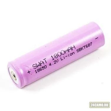 Лот: 13029894. Фото: 1. Аккумулятор SWAT 18650 1800 mAh. Фонарики