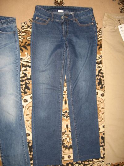Лот: 12530859. Фото: 1. новые синие джинсы размер 28-29. Джинсы