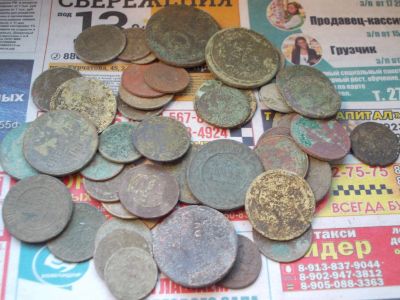 Лот: 13128088. Фото: 1. 52 монеты в чистку лотом. Есть... Россия до 1917 года