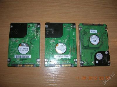 Лот: 2004896. Фото: 1. 3 неисправных HDD 2,5". Жёсткие диски (HDD)