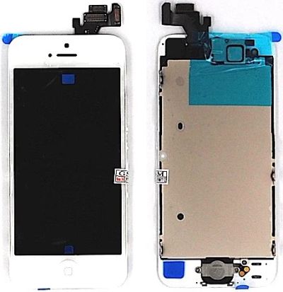 Лот: 5591060. Фото: 1. Дисплей iPhone 5 + тачскрин белый... Дисплеи, дисплейные модули, тачскрины