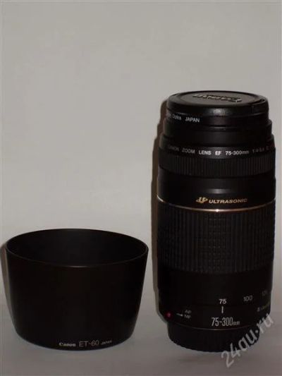 Лот: 1462180. Фото: 1. CANON ZOOM LENS EF 75-300mm 1... Объективы