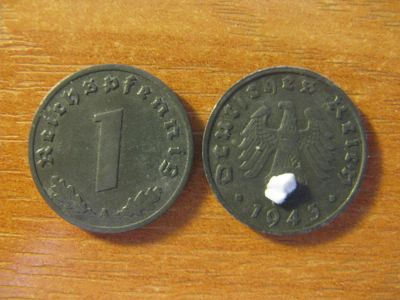 Лот: 10745699. Фото: 1. Германия 3 Рейх. 1 рейхспфенниг... Германия и Австрия