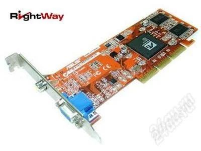 Лот: 1058208. Фото: 1. <AGP> ASUS ATI RADEON. Видеокарты