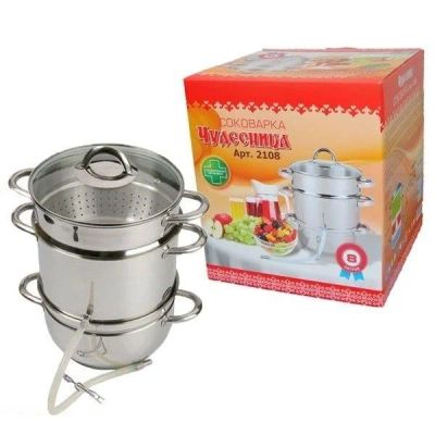 Лот: 11646133. Фото: 1. Соковарка Чудесница 8л арт.2108... Кухонная