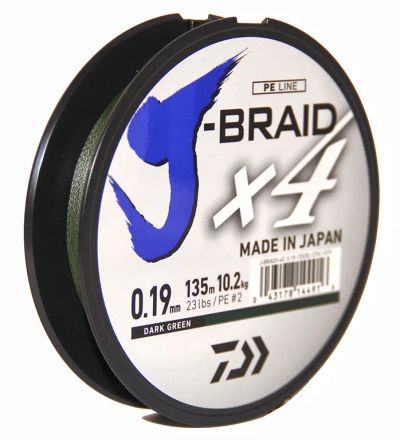 Лот: 17968200. Фото: 1. Плетёный шнур DAIWA J-Braid X4... Леска, блесны, крючки, мормышки
