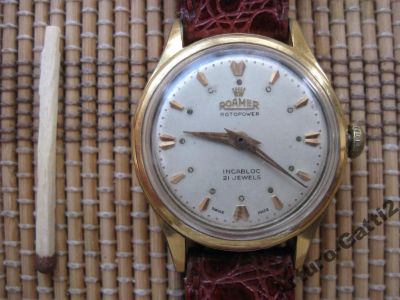 Лот: 5931810. Фото: 1. ЧАСЫ Roamer позолота 1950 -1955... Оригинальные наручные часы