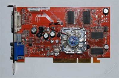 Лот: 1170134. Фото: 1. ASUS Radeon 9550GE 250Mhz AGP... Видеокарты