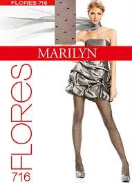 Лот: 8817810. Фото: 1. колготки marilyn 716 flores grey... Колготки, чулки