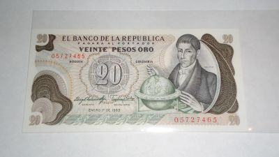 Лот: 20858729. Фото: 1. Колумбия , 20 песо , 1983 г... Америка